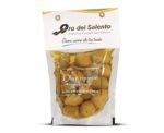 Olive verdi ripiene all'arancio in olio extravergine di oliva